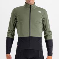 SPORTFUL Cyklistická větruodolná bunda - TOTAL COMFORT - zelená/černá M