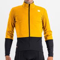 SPORTFUL Cyklistická větruodolná bunda - TOTAL COMFORT - žlutá/černá