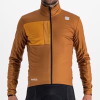 SPORTFUL Cyklistická zateplená bunda - SUPER - hnědá