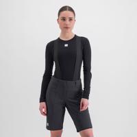 SPORTFUL Cyklistické triko s dlouhým rukávem - MERINO - černá XL