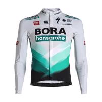 SPORTFUL Cyklistický dres s dlouhým rukávem zimní - BORA 2021 WINTER - šedá/zelená L