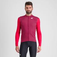 SPORTFUL Cyklistický dres s dlouhým rukávem zimní - CHECKMATE THERMAL - červená 2XL