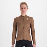 SPORTFUL Cyklistický dres s dlouhým rukávem zimní - CHECKMATE THERMAL - hnědá S