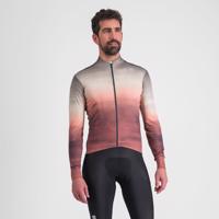 SPORTFUL Cyklistický dres s dlouhým rukávem zimní - FLOW SUPERGIARA THERMAL - béžová/hnědá