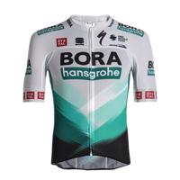 SPORTFUL Cyklistický dres s krátkým rukávem - BORA HANSGROHE 2021 - šedá/zelená 2XL