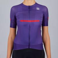 SPORTFUL Cyklistický dres s krátkým rukávem - EVO - fialová M