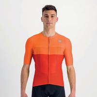 SPORTFUL Cyklistický dres s krátkým rukávem - LIGHT PRO - oranžová S