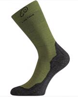 Trekingové merino ponožky Lasting WHI 699 zelená