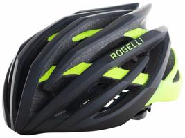 Ultralehká cyklo helma Rogelli TECTA, černo-reflexní žlutá 009.812