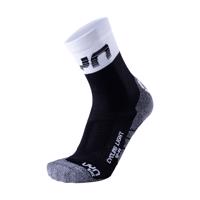 UYN Cyklistické ponožky klasické - LIGHT - černá/bílá/šedá