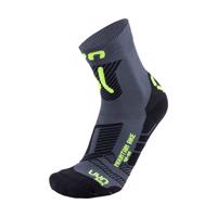UYN Cyklistické ponožky klasické - MOUNTAIN MTB - černá/žlutá/šedá 45-47