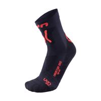 UYN Cyklistické ponožky klasické - MOUNTAIN MTB - červená/černá 45-47