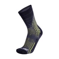 UYN Cyklistické ponožky klasické - TREKKING WAVE - žlutá/černá/šedá