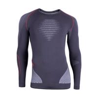 UYN Cyklistické triko s dlouhým rukávem - EVOLUTYON - bílá/šedá 2XL