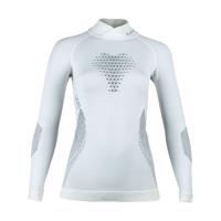 UYN Cyklistické triko s dlouhým rukávem - FUSYON MERINO LADY - bílá/šedá XS