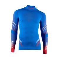 UYN Cyklistické triko s dlouhým rukávem - NATYON 2.0 SLOVAKIA - modrá/bílá/červená 2XL