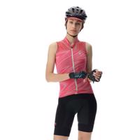 UYN Cyklistický dres bez rukávů - BIKING WAVE LADY - růžová S